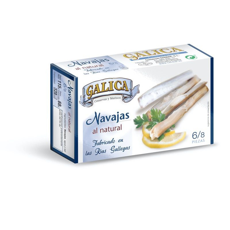 NAVAJAS AL NATURAL 6/8 LATA OL-120
